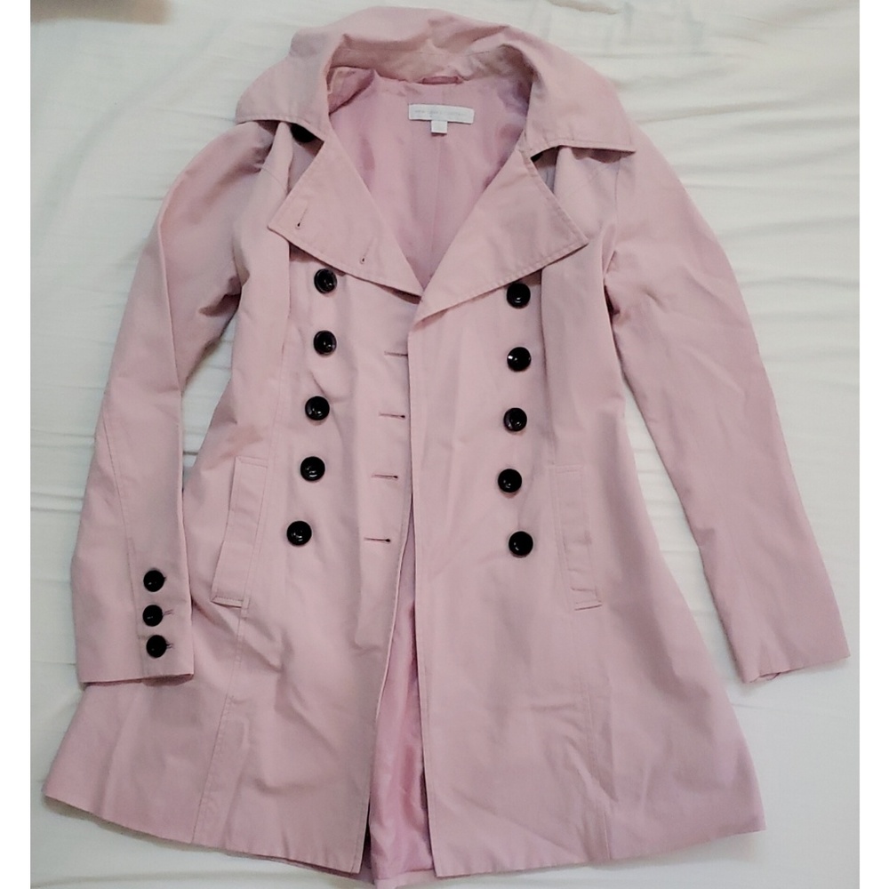 New York and Company Pink Trench Coat